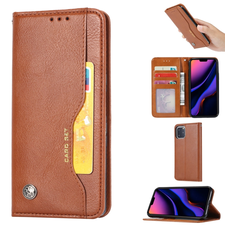 Knead Skin Texture Horizontal Flip Leather Case for iPhone XI Max 2019 , with Photo Frame & Holder & Card Slots & Wallet, For iPhone 11 Pro Max