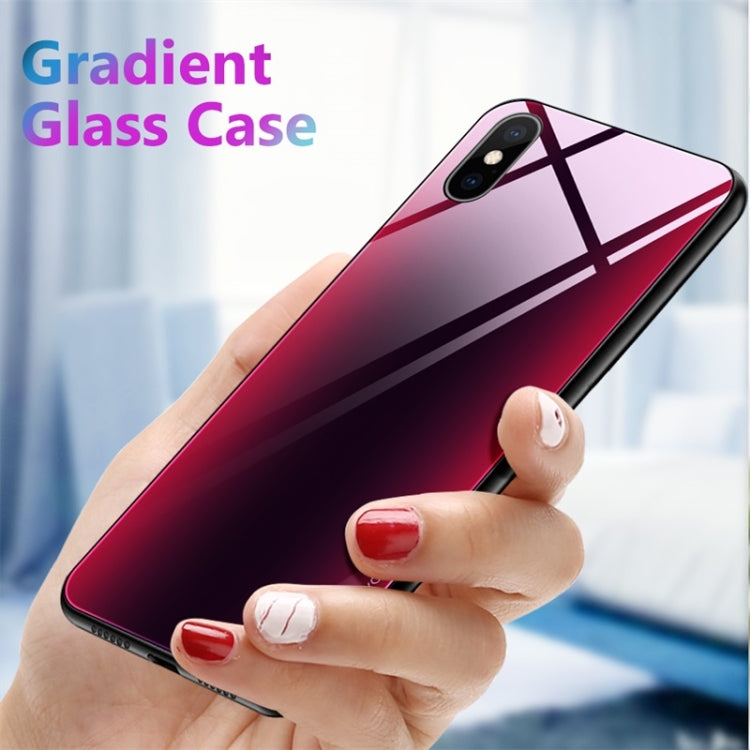 Mocolo Gradient Color Glass Phone Case for, For iPhone X/ XS