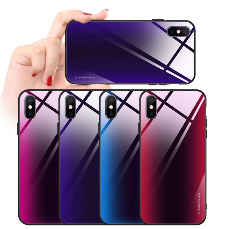 Mocolo Gradient Color Glass Phone Case for, For iPhone X/ XS