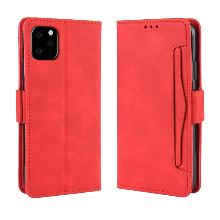 Wallet Style Skin Feel Calf Pattern Leather Case For iPhone XIR 2019 ,with Separate Card Slot, For iPhone 11