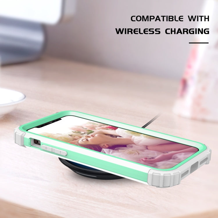 For iPhone 11 Pro PC+ Silicone Three-piece Anti-drop Mobile Phone Protection Bback Cover, For iPhone 11 Pro