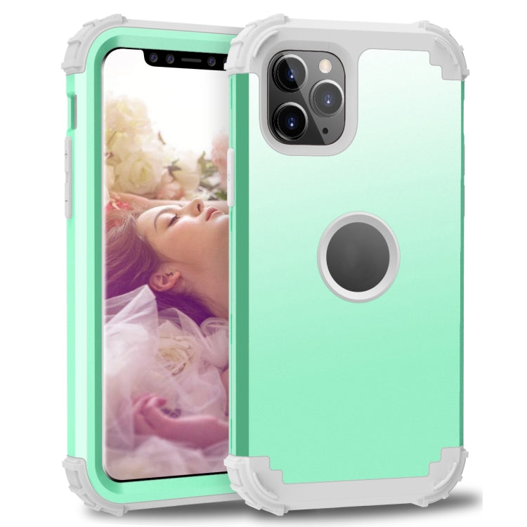 For iPhone 11 Pro PC+ Silicone Three-piece Anti-drop Mobile Phone Protection Bback Cover, For iPhone 11 Pro