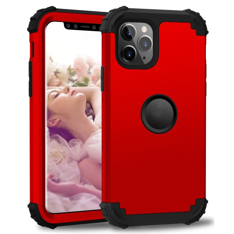 For iPhone 11 Pro PC+ Silicone Three-piece Anti-drop Mobile Phone Protection Bback Cover, For iPhone 11 Pro