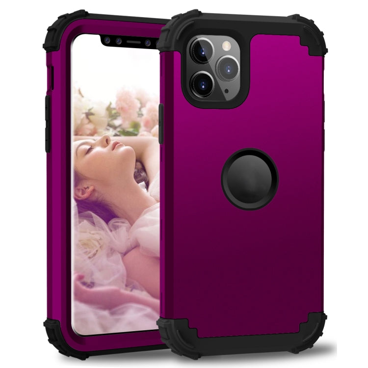 For iPhone 11 Pro PC+ Silicone Three-piece Anti-drop Mobile Phone Protection Bback Cover, For iPhone 11 Pro