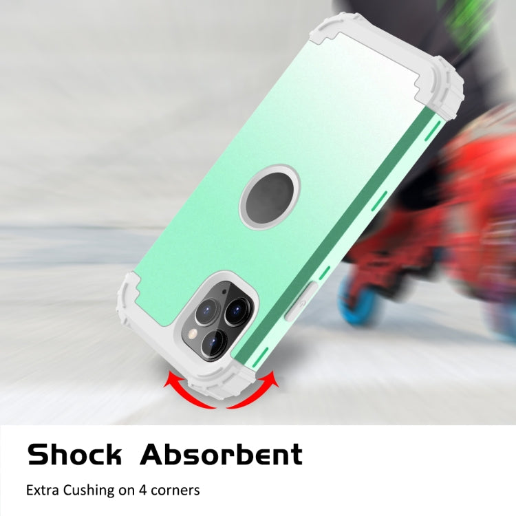 For iPhone 11 Pro Max PC+ Silicone Three-piece Anti-drop Mobile Phone Protection Bback Cover, For iPhone 11 Pro Max