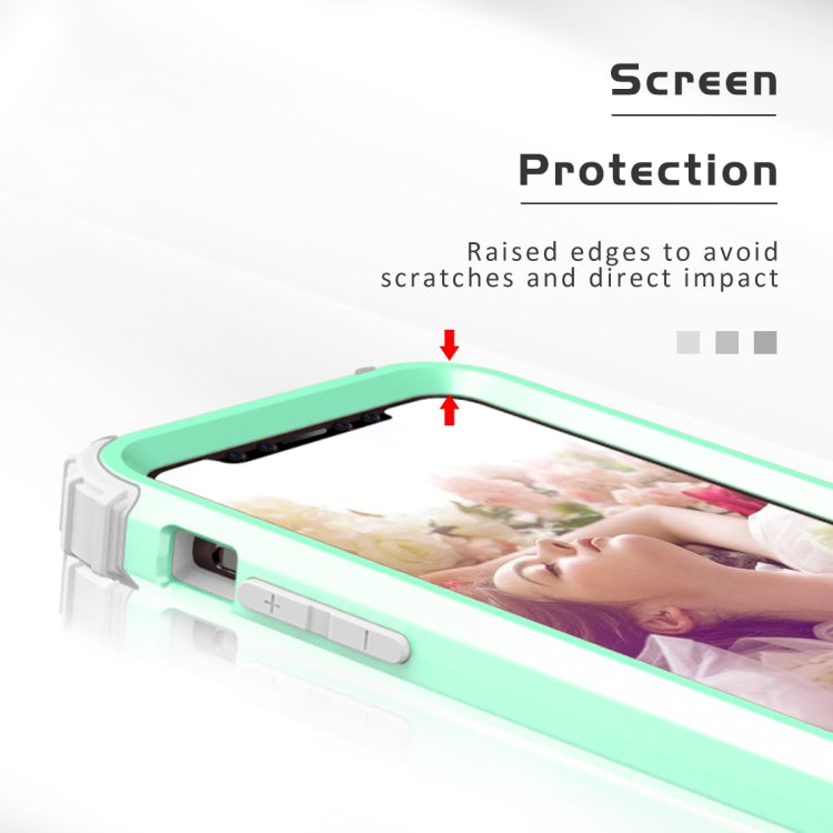 For iPhone 11 Pro Max PC+ Silicone Three-piece Anti-drop Mobile Phone Protection Bback Cover, For iPhone 11 Pro Max