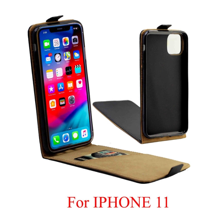 Business Style Vertical Flip TPU Leather Case  with Card Slot, For iPhone11