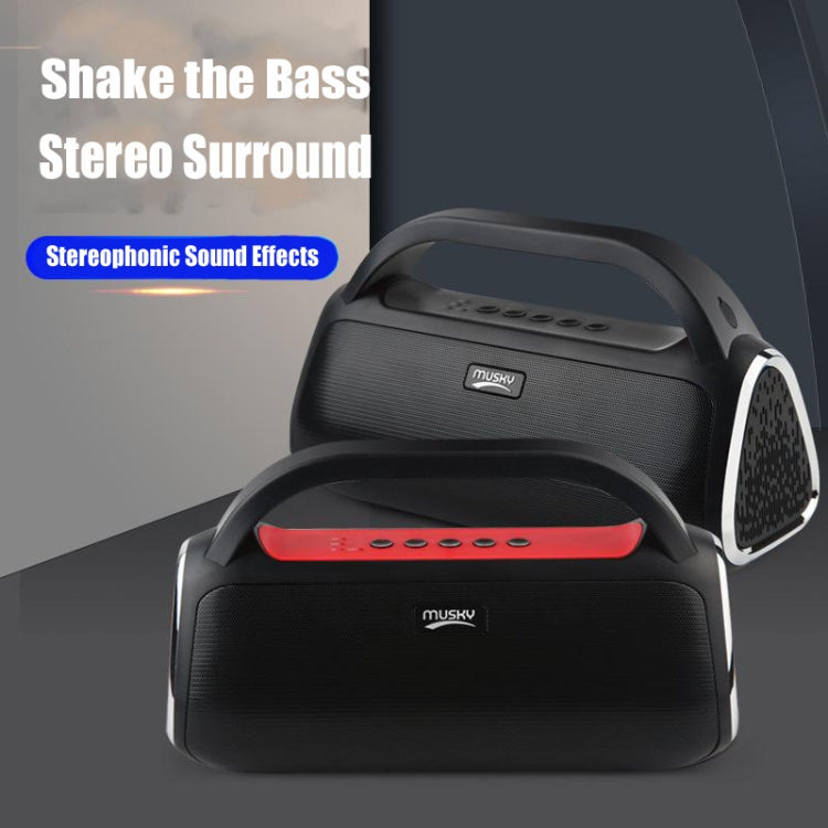 DY18 Wireless Bluetooth Speaker Portable Wireless Speaker Sound System, Support Bluetooth & AUX & TF & Radio