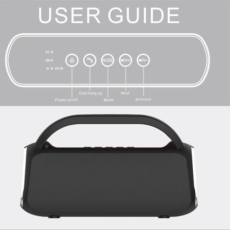 DY18 Wireless Bluetooth Speaker Portable Wireless Speaker Sound System, Support Bluetooth & AUX & TF & Radio