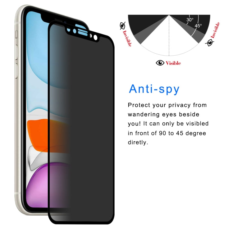 ENKAY Hat-Prince 0.26mm 9H 2.5D Privacy Anti-glare Full Screen Tempered Glass Film, For iPhone 11 / iPhone XR, For iPhone 11 Pro / XS / X, For iPhone 11 Pro Max / XS Max