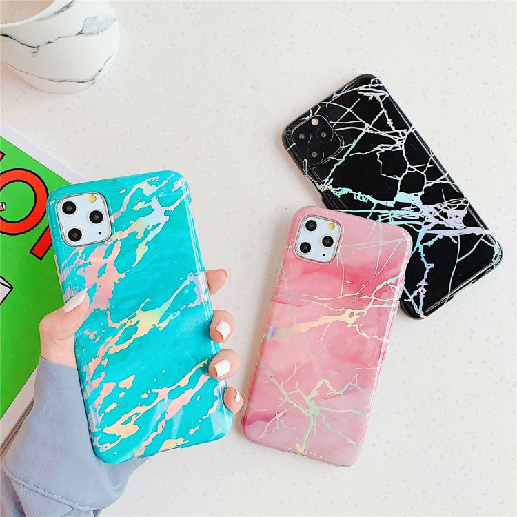 For iPhone 11 Pro  TPU Glossy laser Marble IMD Colorful Mobile Phone Case, For iPhone 11 Pro