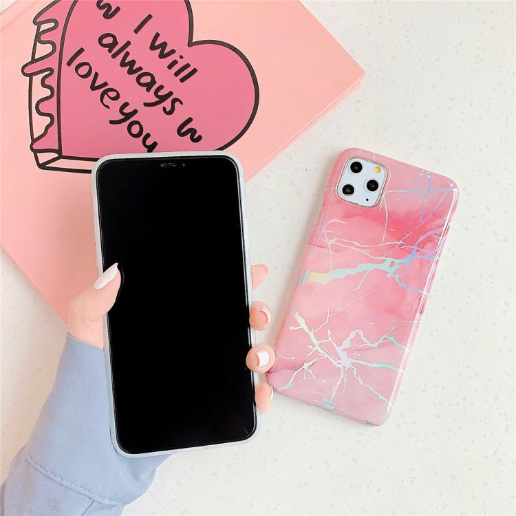 For iPhone 11 Pro  TPU Glossy laser Marble IMD Colorful Mobile Phone Case, For iPhone 11 Pro