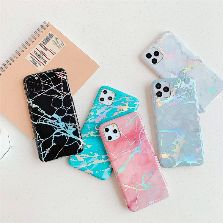 For iPhone 11 Pro Max  TPU Glossy laser Marble IMD Colorful Mobile Phone Case, For iPhone 11 Pro Max