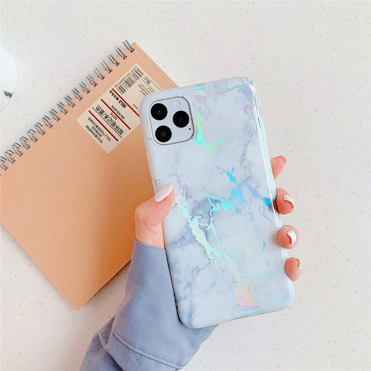 For iPhone 11 Pro Max  TPU Glossy laser Marble IMD Colorful Mobile Phone Case, For iPhone 11 Pro Max