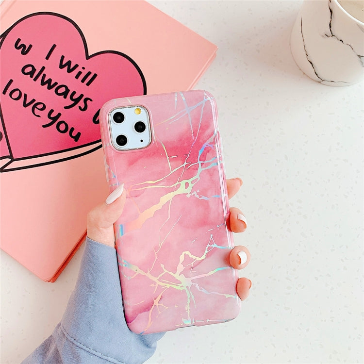 For iPhone 11 Pro Max  TPU Glossy laser Marble IMD Colorful Mobile Phone Case, For iPhone 11 Pro Max