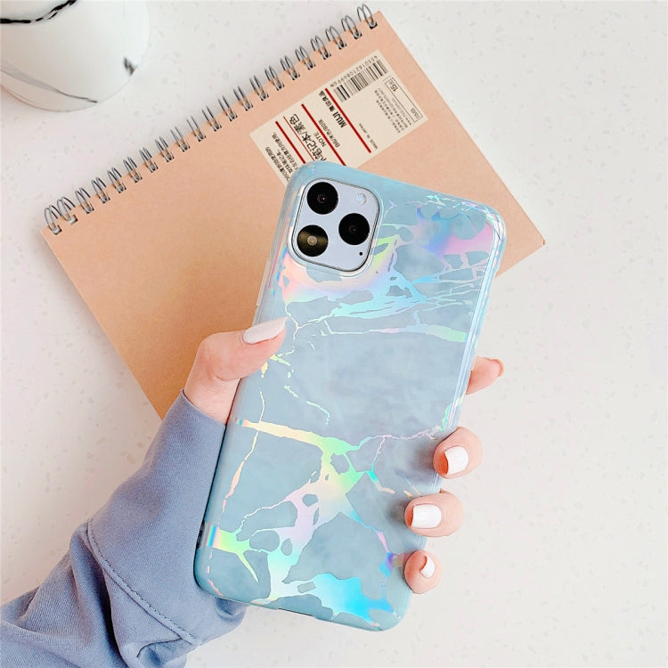 For iPhone 11 Pro Max  TPU Glossy laser Marble IMD Colorful Mobile Phone Case, For iPhone 11 Pro Max