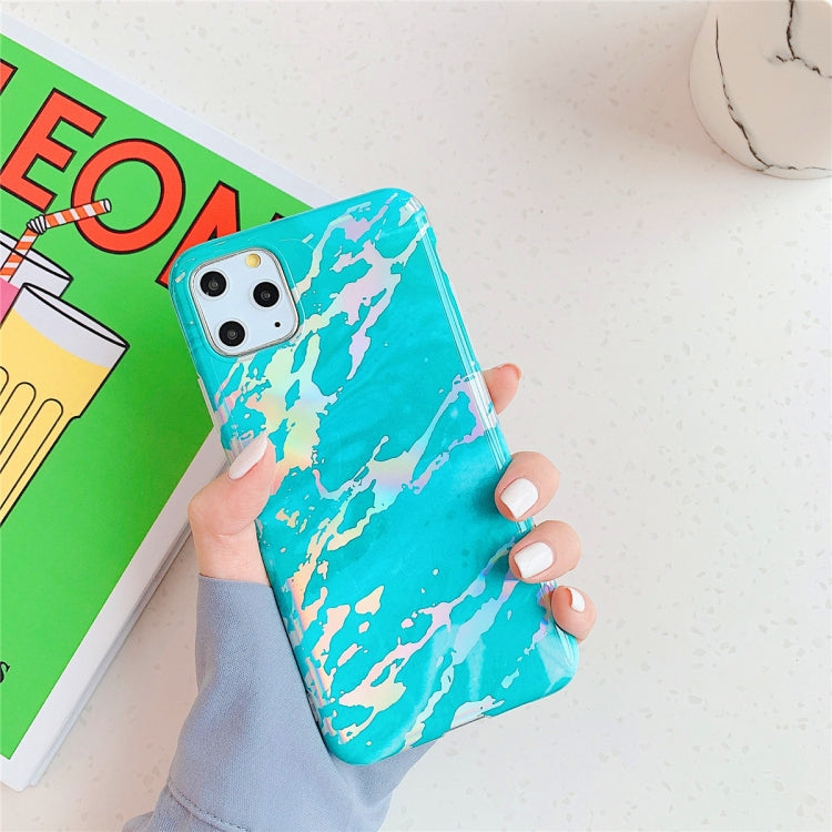 For iPhone 11 Pro Max  TPU Glossy laser Marble IMD Colorful Mobile Phone Case, For iPhone 11 Pro Max
