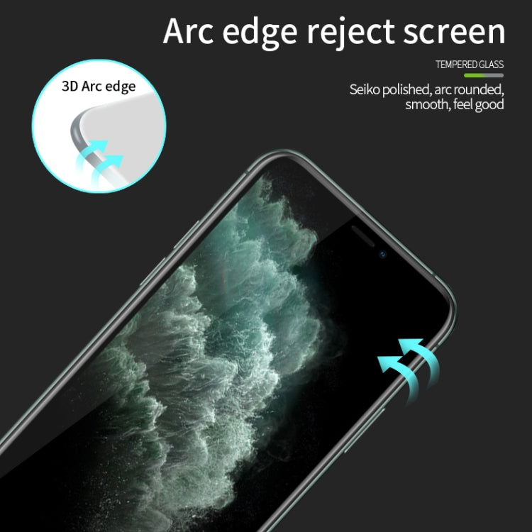 PINWUYO 9H 3D Curved Tempered Glass Film, For iPhone 11 Pro, For iPhone 11 Pro Max, For iPhone 11