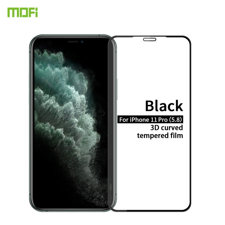 MOFI 9H 3D Explosion-proof Curved Screen Tempered Glass Film, For iPhone 11 Pro, For iPhone 11 Pro Max, For iPhone 11