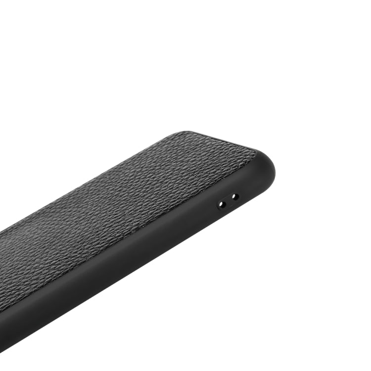 For iPhone XS Max Litchi Pattern Leather Anti-falling TPU Mobile Phone Shell Protective Case, For iPhone XS Max
