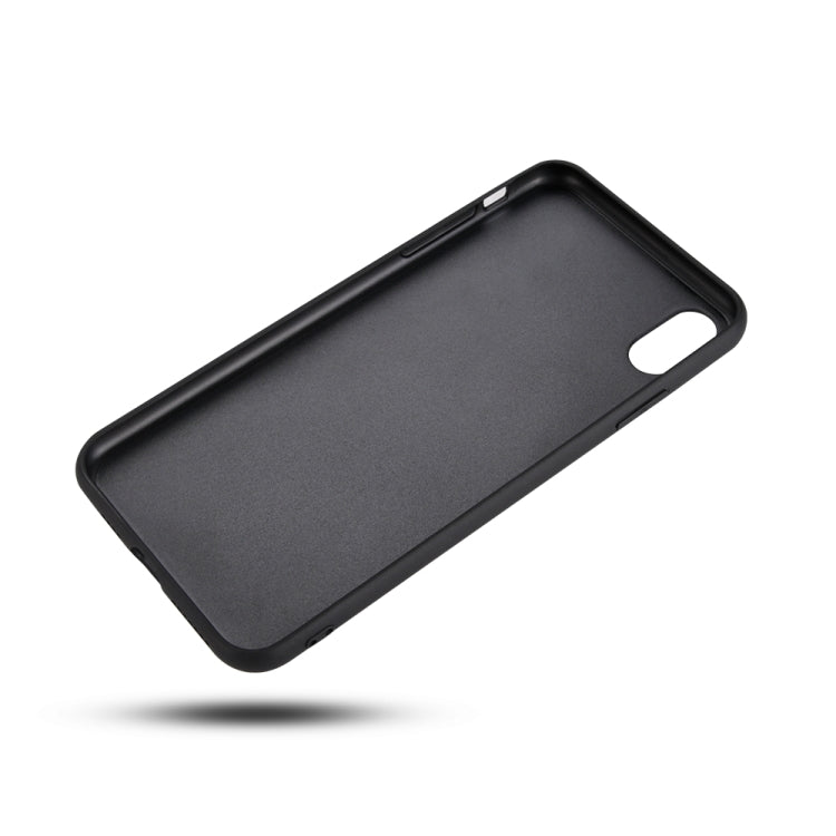 For iPhone XS  Litchi Pattern Leather Anti-falling TPU Mobile Phone Shell Protective Case, For iPhone XS