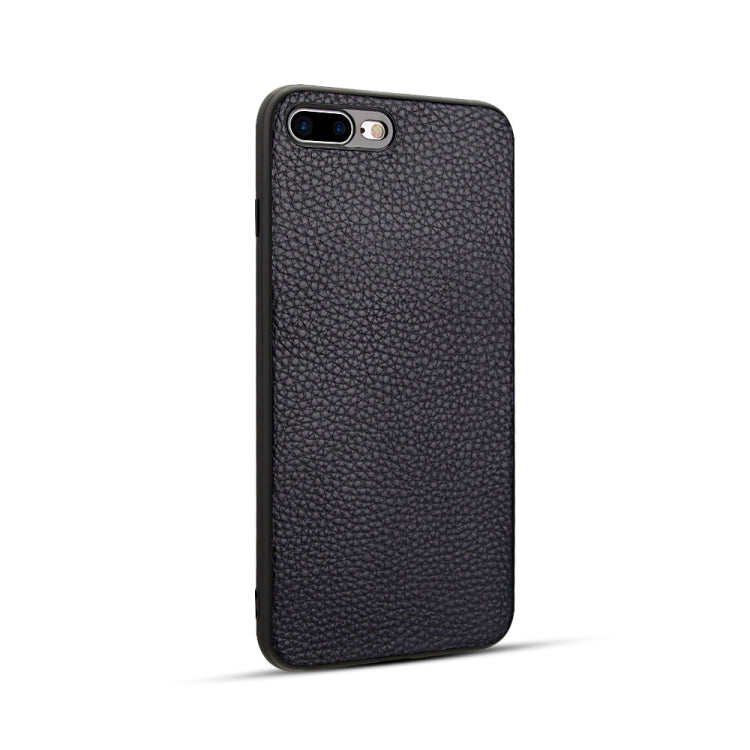 For iPhone 8 Plus / 7 Plus Max Litchi Pattern Leather Anti-falling TPU Mobile Phone Shell Protective Case, For iPhone 8 Plus