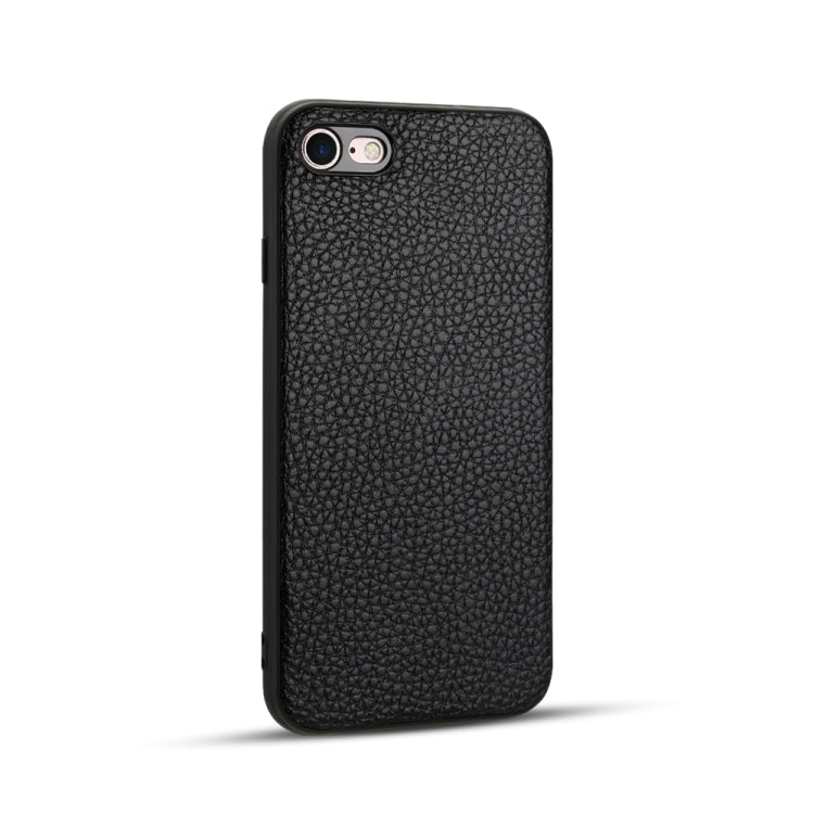 For iPhone 8 / 7   Litchi Pattern Leather Anti-falling TPU Mobile Phone Shell Protective Case, For iPhone 8
