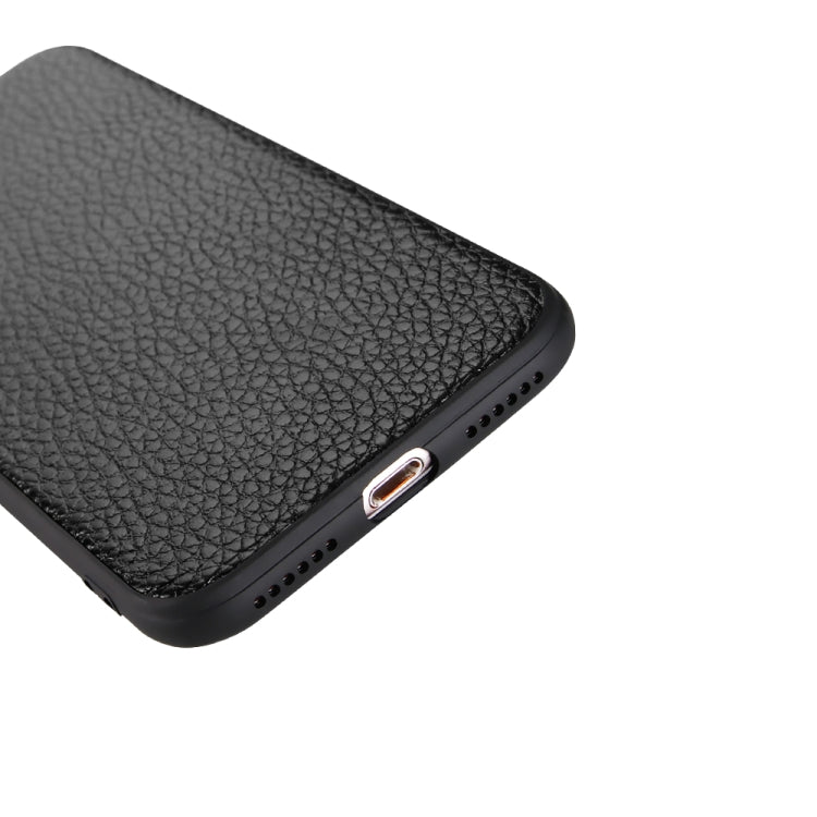 For iPhone 8 / 7   Litchi Pattern Leather Anti-falling TPU Mobile Phone Shell Protective Case, For iPhone 8
