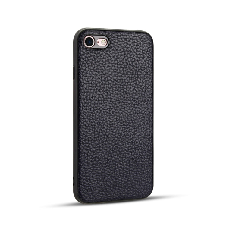 For iPhone 8 / 7   Litchi Pattern Leather Anti-falling TPU Mobile Phone Shell Protective Case, For iPhone 8