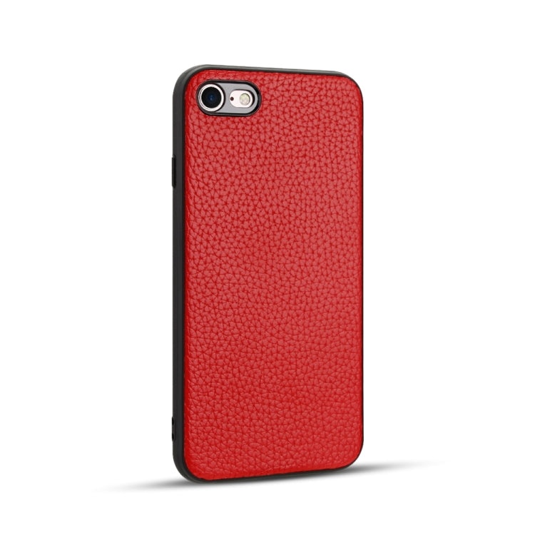 For iPhone 8 / 7   Litchi Pattern Leather Anti-falling TPU Mobile Phone Shell Protective Case, For iPhone 8