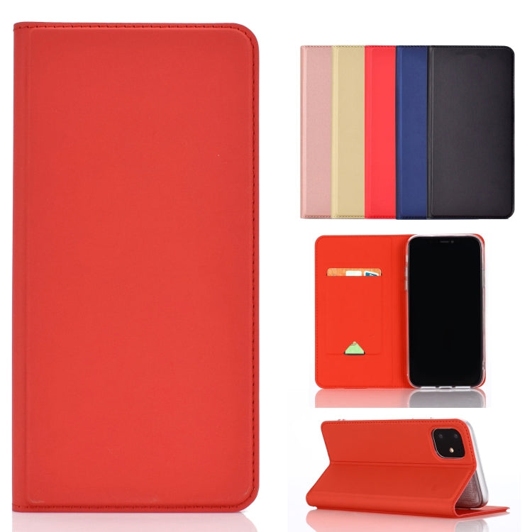 For iPhone 11 Pro  Ultra-thin Voltage Plain Magnetic Suction Card Is Suitable TPU+PU Mobile Phone Jacket with Chuck and Bracket., For iPhone 11 Pro