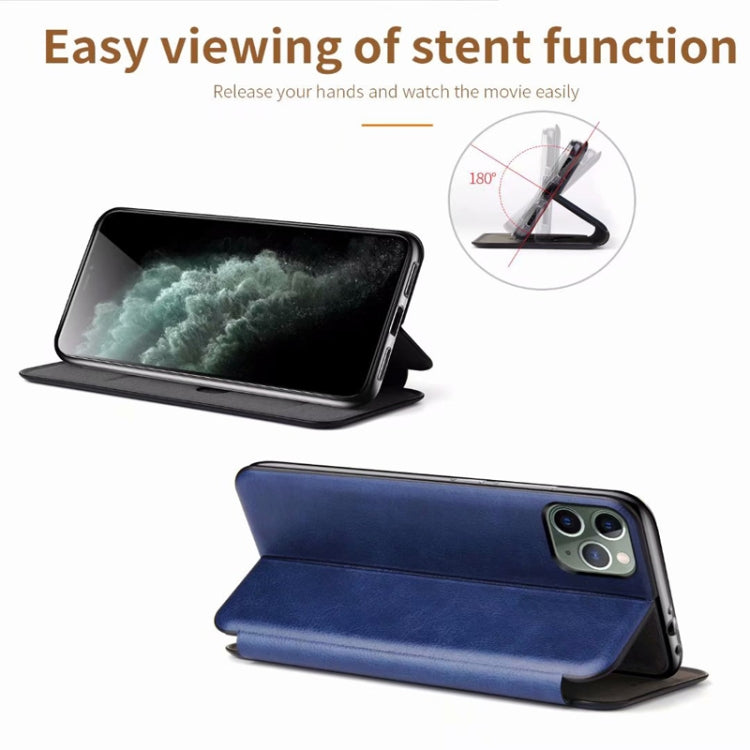 For iPhone 11 TPU+PU Integrated Voltage Magnetic Card Holder Retro Leather Case, For iPhone 11