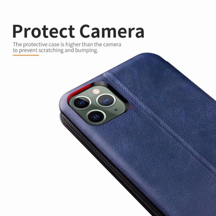 For iPhone 11 Pro Max TPU+PU Integrated Voltage Magnetic Card Holder Retro Leather Case, For iPhone 11 Pro Max