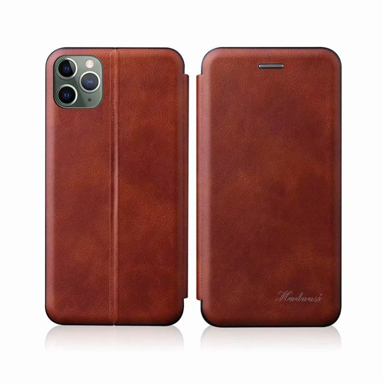 For iPhone 11 Pro Max TPU+PU Integrated Voltage Magnetic Card Holder Retro Leather Case, For iPhone 11 Pro Max