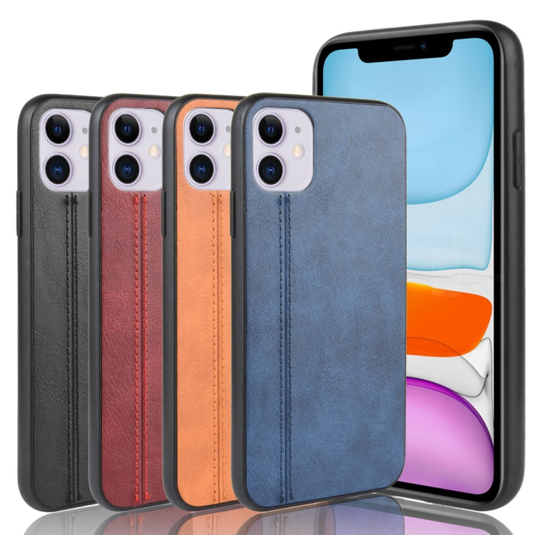 For iPhone 11 Shockproof Sewing Cow Pattern Skin PC + PU + TPU Case, For iPhone 11