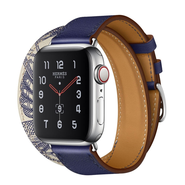 For Apple Watch 3 / 2 / 1 Generation 42mm Universal Silk Screen Printing Double-loop Watchband