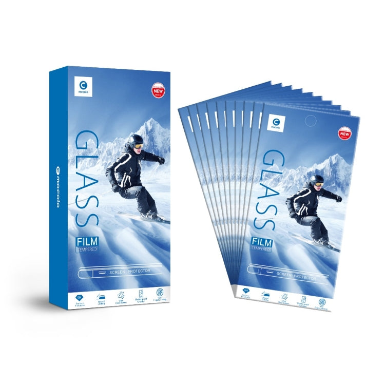 10PCS mocolo 0.33mm 9H 2.5D Full Glue Tempered Glass Film