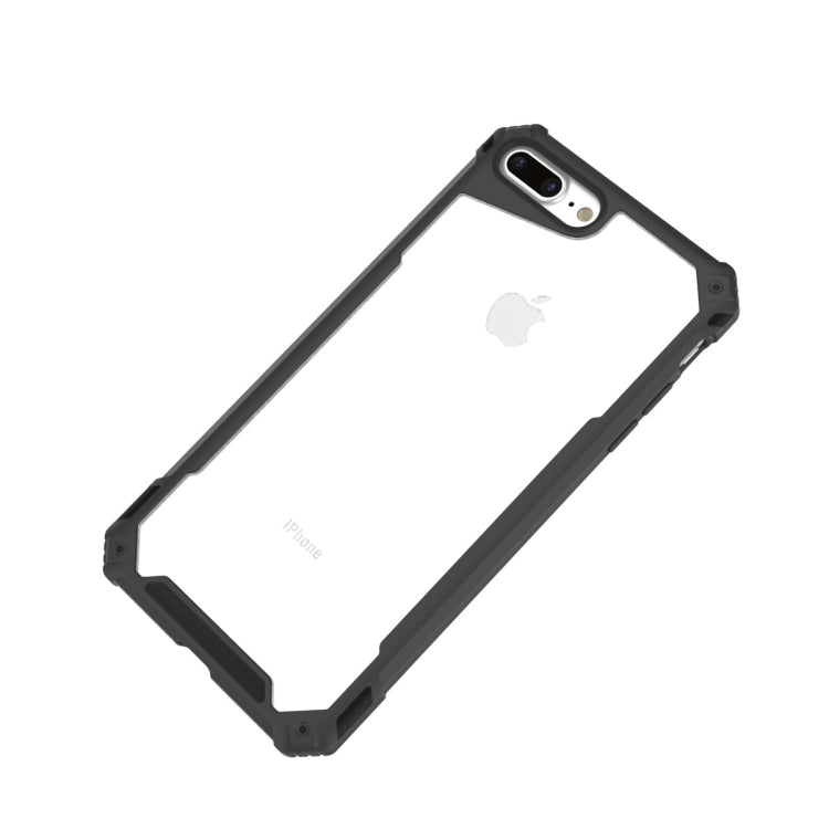 For iPhone 8 Plus & 7 Plus Transparent PC + TPU Full Coverage Shockproof Protective Case, For iPhone 8 Plus