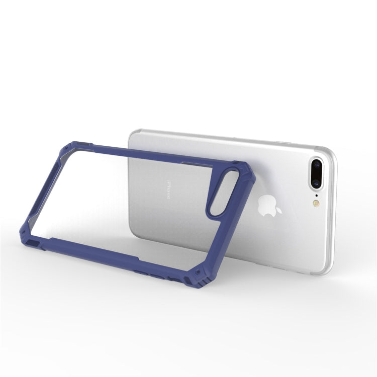 For iPhone 8 Plus & 7 Plus Transparent PC + TPU Full Coverage Shockproof Protective Case, For iPhone 8 Plus