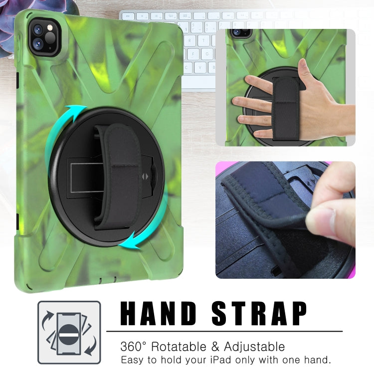 For iPad Pro 11 inch 2020  360 Degree Rotation PC + Silicone Protective Case with Holder & Hand-strap, For iPad Pro 11 (2020)