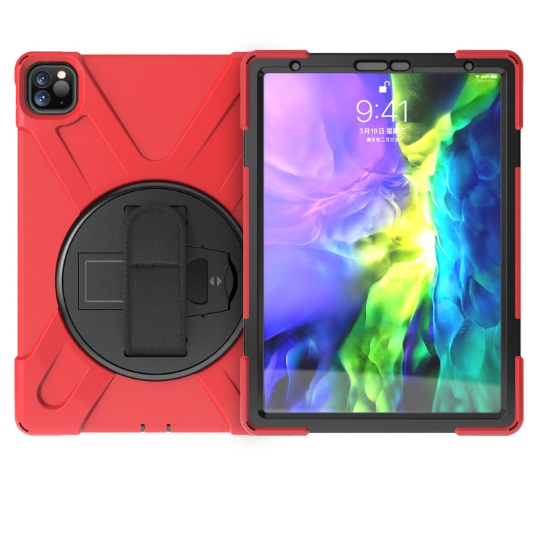 For iPad Pro 11 inch 2020  360 Degree Rotation PC + Silicone Protective Case with Holder & Hand-strap, For iPad Pro 11 (2020)