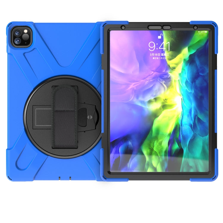 For iPad Pro 11 inch 2020  360 Degree Rotation PC + Silicone Protective Case with Holder & Hand-strap, For iPad Pro 11 (2020)