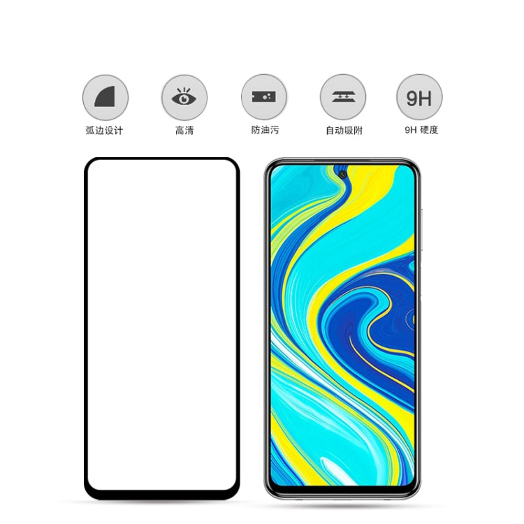 For Xiaomi Redmi Note 9s mocolo 0.33mm 9H 2.5D Full Glue Tempered Glass Film
