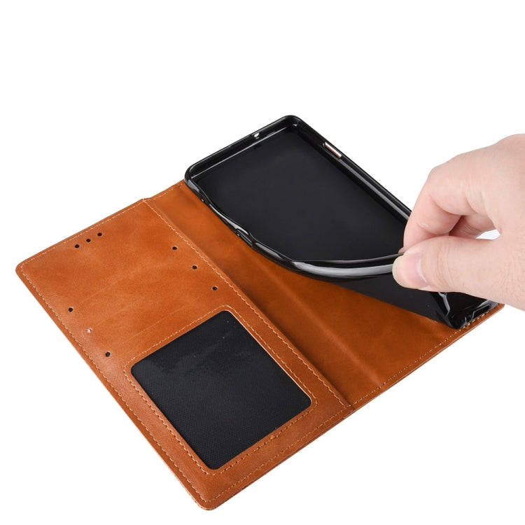 For iPhone SE (2020) Magnetic Buckle Retro Crazy Horse Texture Horizontal Flip Leather Case  , with Holder & Card Slots & Photo Frame, For iPhone SE 2022 / SE 2020