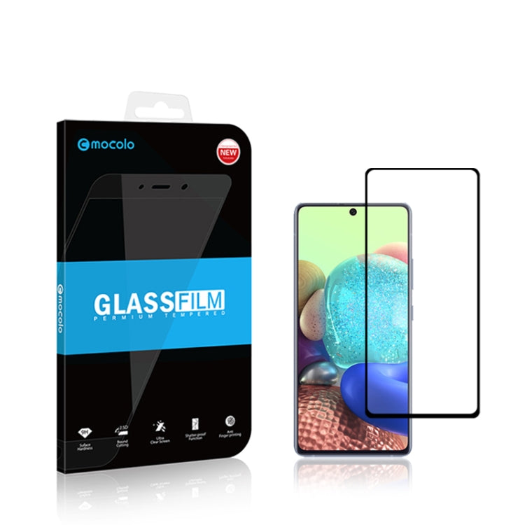 For Galaxy A71 5G mocolo 0.33mm 9H 2.5D Full Glue Tempered Glass Film, For Samsung Galaxy A71 5G