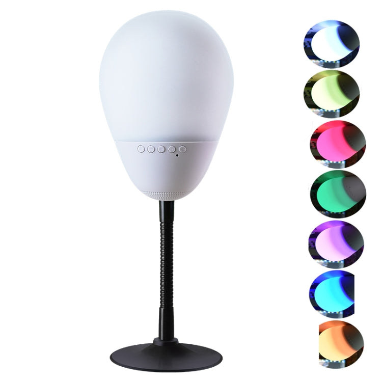 Enceinte Bluetooth amusante T6, anti-stress, lumières colorées, barre de son, support en caoutchouc, carte TF