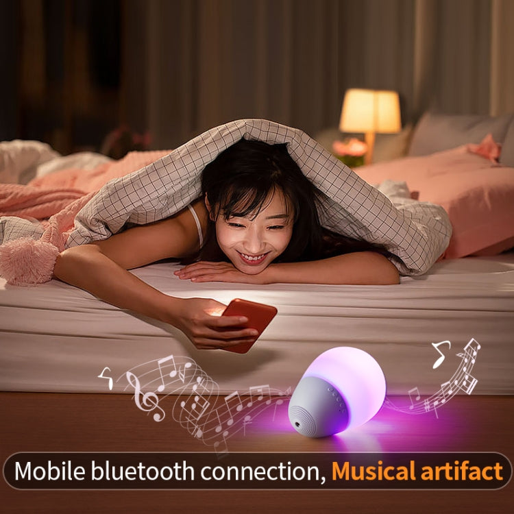 Enceinte Bluetooth amusante T6, anti-stress, lumières colorées, barre de son, support en caoutchouc, carte TF