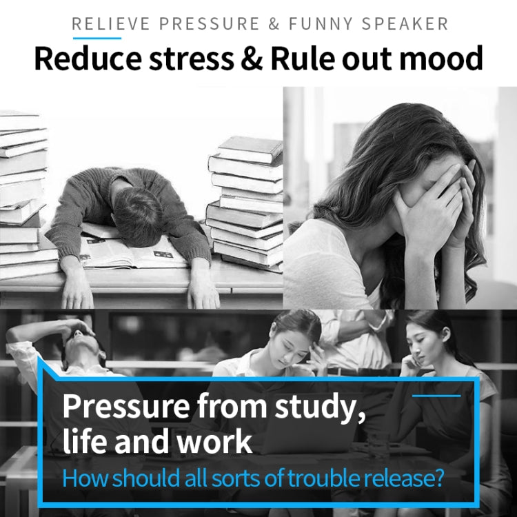 T6 Funny Bluetooth Speaker Flapping Relieve Stress Colorful Lights Soundbar Rubber Support TF Card