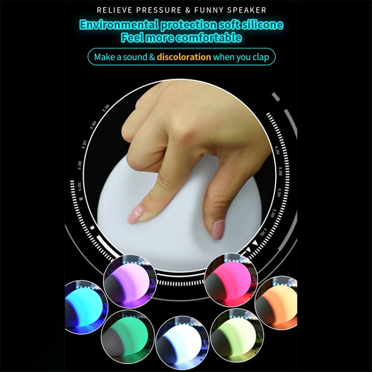 Enceinte Bluetooth amusante T6, anti-stress, lumières colorées, barre de son, support en caoutchouc, carte TF