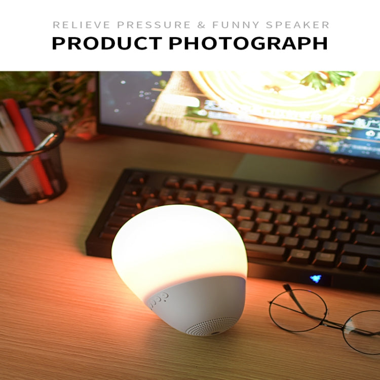 Enceinte Bluetooth amusante T6, anti-stress, lumières colorées, barre de son, support en caoutchouc, carte TF